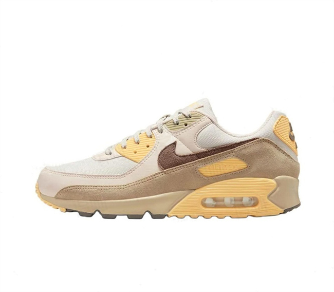 Men's Running weapon Air Max 90 Tan/White Shoes 0105